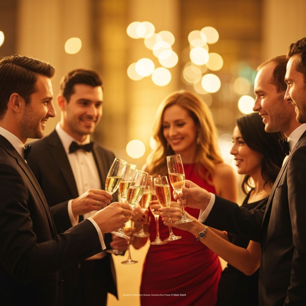 Événement de luxe — champagne